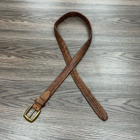 Claiborne Other - Claiborne Tan Brown Braided Leather Belt 40